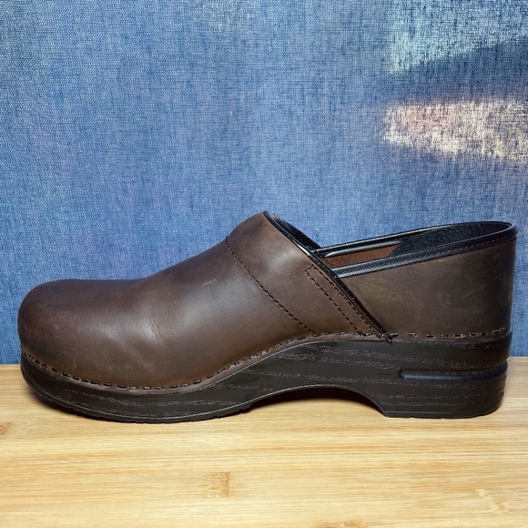 Dansko Professional Mens Clogs Shoes Oiled Leather Antique Brown Sz 45 11.5 12 main image 13